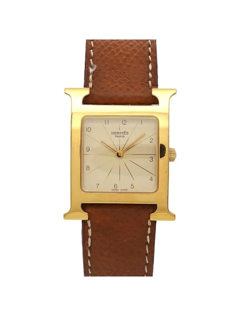 Hermes H Watch Ivory Quartz